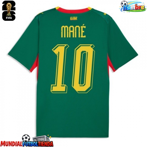 Camiseta Senegal Sadio Mane #10 Segunda Equipación Replica Mundial 2026 mangas cortas